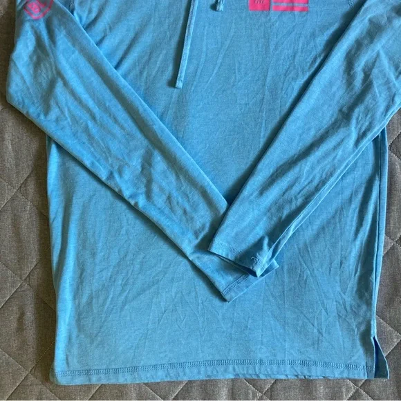 Baseball Lifestyle 101 Off Field Hoodie Men’s Small Blue Pink Lightweight - Picture 3 of 12